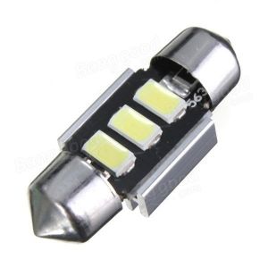 31MM Festoon 5630 Chip LED White Dome Interior Light License Plate Light Bulb