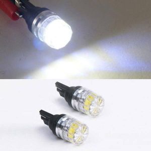 2X White T10 5050 SMD LED Car Side Tail Light Bulbs 12V