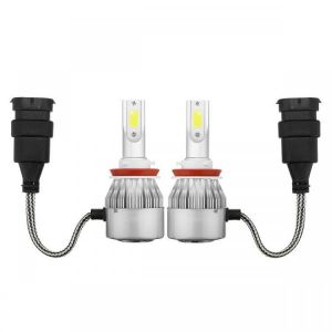 C6 Car COB LED Headlights Bulb Fog Lamp H1 H3 H7 H8/9/11 9005/9006 72W 7600LM 6000K White