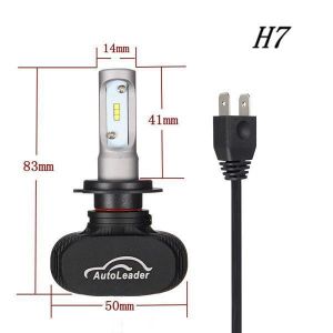 Autoleader&trade; Car LED Headlights H4/H7/9006/9005 25W 6500K 8000lm/Pair