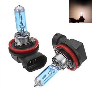 2Pcs Car Halogen Headlights HOD Fog Bulbs Lamps H1 H4 H7 H11 12V 100W 7200LM 6000K