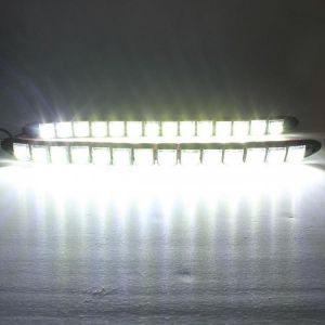6/8/9/12/14/16 LED Super White DRL Daytime Running Light Driving Fog Lamp DC-12V