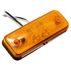 4 LED Side Marker Light Indicator Lamp for Bus Truck Trailer Lorry Caravan 12~24V E8