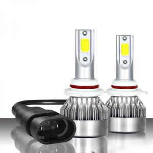 C6MAX 72W Car COB LED Headlights Bulb Fog Light H1 H4 H7 H8/H9/H11 9005 9006 9012 H13 7600LM 6000K White Upgraded From C6