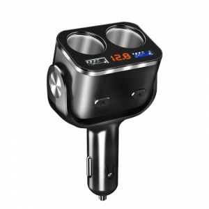 Car Cigarett e Lighter Adapter QC3.0 Cigarett e Lighter Car USB 12V-30V 2 Port Charger Socket Splitter Plug Adapter Car Charger 2i