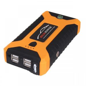 Portable Car Jump Starter 10000mAh 600A Peak Powerbank Emergency Battery Booster Digital Charger with LED Flashlight USB Port