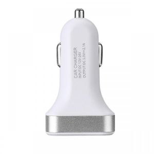 shopping ציוד אלקטרוני לרכב 5V 2.1A Dual USB Car Charger Adapter Fast Charging with LED Display Screen