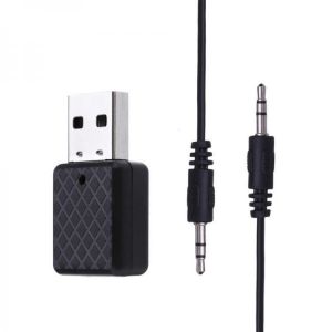 shopping מערכות שמע ומסכים לרכב Wireless USB bluetooth 5.0 Receiver Transmitter Dongle Adapter 3.5mm AUX for PC Computer TV Car Music Stereo