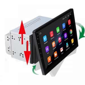 10.1 Inch 1 DIN for Android 8.1 Car Stereo Quad Core 2+32GB 180 Degree Rotable Screen GPS WIFI Mic Mirror Link FM AM Radio