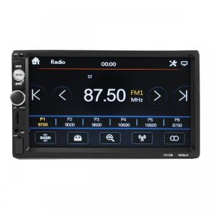 2 DIN 7 Inch Car Player MP5 FM Radio bluetooth Rear Camera USB TF Aux RC Touchscreen