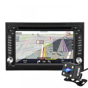 6.2 Inch 8G 1080P Wince System bluetooth Double 2 Din CD DVD Radio GPS SAT NAV Rear Camera Car MP5 Player