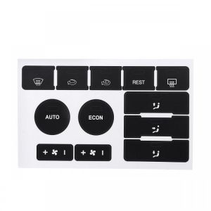 Matte Black Car Climate Control Button Repair Decals Stickers For VW Volkswagen Touareg 2004&ndash;2009