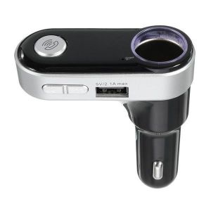 Car Charger Cigarette Lighter Hands Free FM Transimittervs USB MP3 Player With bluetooth Function