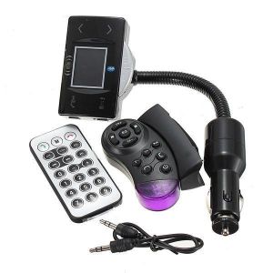 bluetooth Car Kit FM Transimittervs MP3 Player Steel Ring Wheel USB