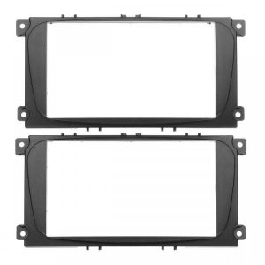 shopping מערכות שמע ומסכים לרכב 2 Din Car Radio Stereo Radio Fascia Panel Plate Frame for Ford Focus II Kuga S-Max Galaxy II