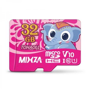 shopping מערכות שמע ומסכים לרכב MIXZA Elephant 32GB 64GB 128GB 256GB TF Memory Card Class 10 U1 U3 V30 Flash Drive for Mobile Phone DVR Carema GPS