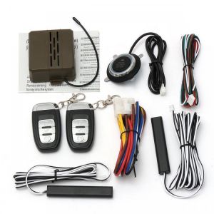 8Pcs Car Alarm Start Engine System PKE Keyless Entry Remote Start &amp; Push Button