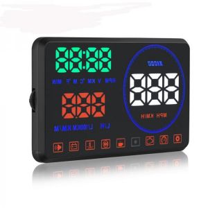 shopping אזעקה ומערכות אבטחה לרכב 5.5 Inch M9 HUD Car HUD Head Up Display with OBD Interface