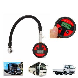 shopping אזעקה ומערכות אבטחה לרכב 0-200PSI Metal Digital Tire LCD Manometer Air Pressure Gauge PSI BAR KPA