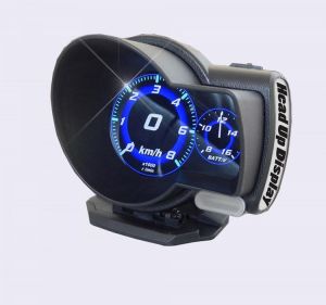 F8 Car Head-Up Display LED Color Screen HUD GPS Speed Warning OBD2 Fault Code Elimination Car Diagnostic Tool Windscreen Projector