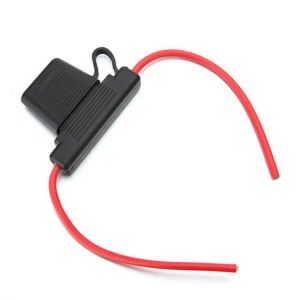 shopping חלקים לרכב HS-812 Large Blade Inline Car Fuse Holder Waterproof 10 AWG Gause with 30AMP Fuse