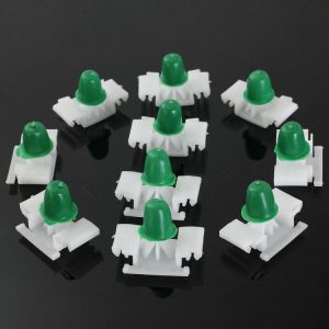 10pcs Car Door Bump Strip Fastener Clips Exterior Side Trim Moulding For BMW E36