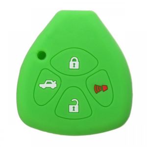 Car Key Case Cover 4 Button Silicone Keyless Remote Key Case Shell Cover For TOYOTA Corolla Camry
