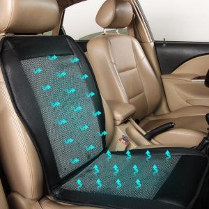 shopping אביזרי פנים לרכב 12V Cooling Car Seat Cushion Cover Conditioned Cooler Pad with Air Ventilated Fan