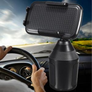 shopping אביזרי פנים לרכב Car Cup Mobile Phone Holder 360&deg; Adjustable Mount Clip for iPhone Xs Xs Max XR