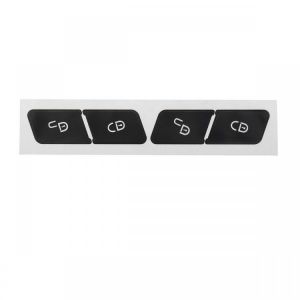 Matte Black Door Lock Switch Button Repair Car Stickers For Mercedes Benz W204 C300 2007-2014