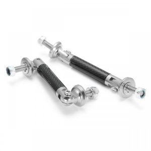 1 Pair Tail Strut Bar Carbon Fiber Adjustable Front Rear Splitter Bumper Protector Rod Support