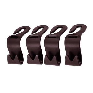 4pcs Car Seat Back Hook Head Rest Storage Hanger Bag Holder Organizer Universal