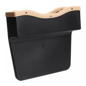 PU Leather Car Seat Gap Slit Storage Bag Box Car Seat Pocket Organizer