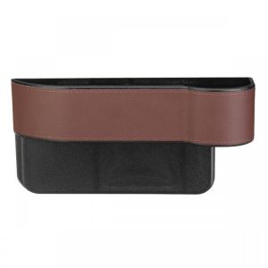 PU Leather Car Right Side Seat Crevice Storage Organizer Caddy Catcher Box Seat Slit Pocket
