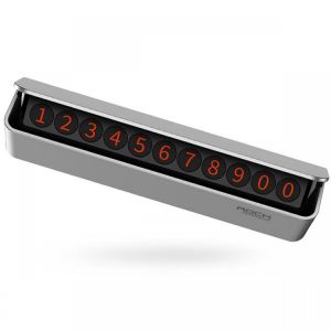 ROCK Rocker Switch Drawer Car Temporary Parking Phone Number Card Plate ABS Car Decoration