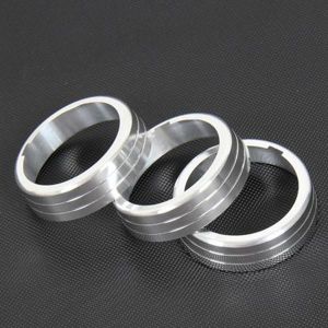 shopping אביזרי פנים לרכב 3pcs/Set Cars Alu Decoration Stereo Knob Ring Air Conditioning Knob Ring for Golf 7