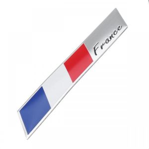 Aluminum Car Decal Stickers Frence National Flag Fender/Trunk Emblem Badge