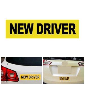 New Driver Car Stickers Magnet Reflective Decal Safety Caution Warning Sign