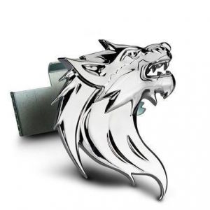 Metal Wolf Sticker Wolf Head Totem Car Decoration Sticker