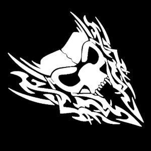 40x41cm Car Styling Skull Reflective Sticker Auto Truck Vehicle motorcycle Vinyl Decal