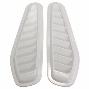 2Pcs Car Decorative Airflow Intake Scoop Turbo Bonnet Vent Cover Hood Fender