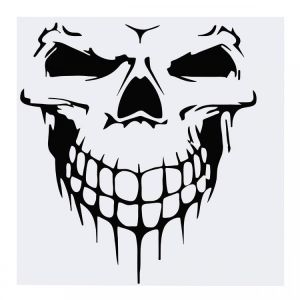 57x59cm Car Hood Tailgate Window Skull Decal Vinyl Large Graphic Decor Stickers