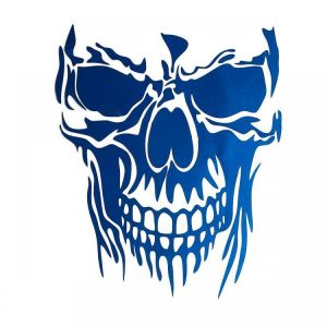 23 x 29.5cm Skull Hood Car Stickers Vinyl Decals Auto Body Truck Tailgate Window Door Universal