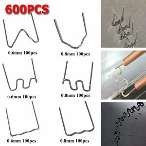 600pcs Standard Pre Cut 0.6/0.8mm Hot Staples For Plastic Stapler Car Repair Welders