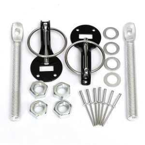 shopping תיקון הרכב ותחזוקה Universal Alloy Mount Bonnet Hood Pin Pins Lock Latch Kit Race Car Motorcycle