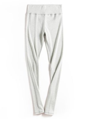 Casual Solid Color Elastic High Waist Leggings Slim Knit Pants