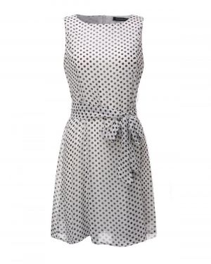 Elegant Women Sleeveless Dot Mini Dress