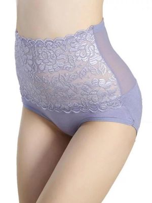 Modal High Waist Hip Shaping Stretchy Transparent Panties