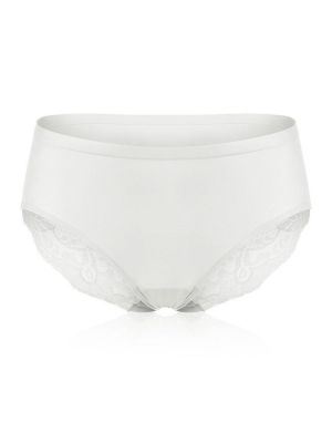 Seamless Lace Stitching Silk Comfy Low Waist Women Briefs