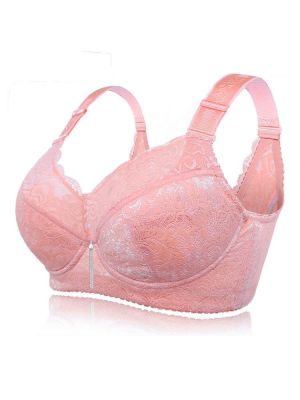 Plus Size K Cup Full Coverage Gather Minimizer Push Up Bra